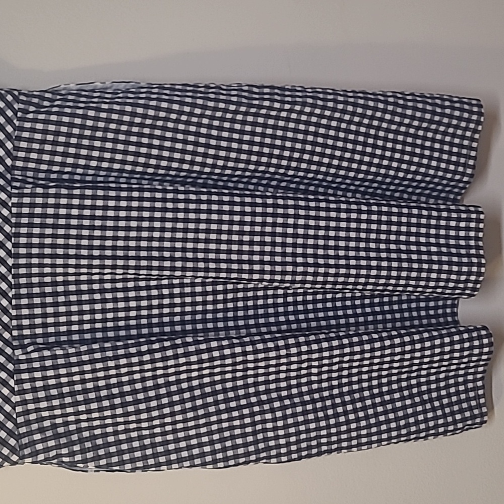 J. Crew Navy and White Gingham Midi Dress - Picture 9 of 16